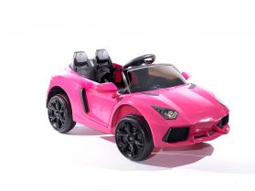 Roadster 12V Style Lambo Rose - Voiture Electrique Pour Enfants