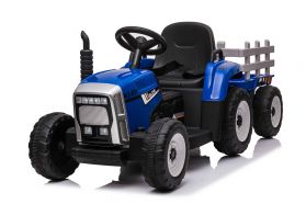 12V Tracteur avec remorque Bleu – Tracteur Electrique Pour Enfants