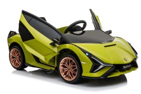 12V Lamborghini Sian sous licence Verte