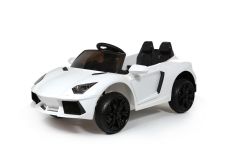 Roadster 12V Style Lambo Blanc - Voiture Electrique Pour Enfants